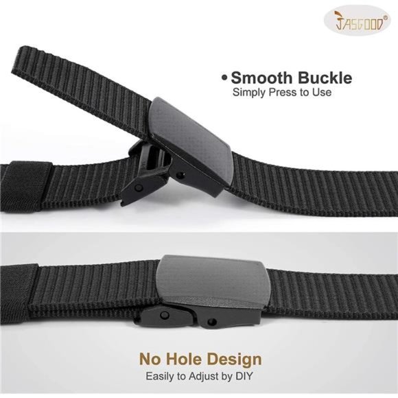 Nylon Military Tactical Men Belt 2 Pack Webbing Canvas Outdoor Web Belt Mens - Picture 2 of 6